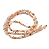Natural Peach Moonstone Beads Strands X-G-J400-E16-02-3MM-A-5
