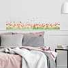 Rectangle PVC Wall Stickers AJEW-WH0033-46-5