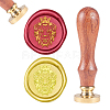 CRASPIRE Brass Wax Seal Stamp AJEW-CP0002-04-D023-1