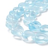 Transparent Glass Beads Strand GLAA-F112-03E-4