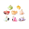 Dyed Natural Trochid Shell/Trochus Shell Pendants PALLOY-JF04483-02-1