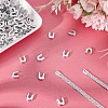 100Pcs Carbon Steel Fishbone Chain End Cap Cover FIND-GF0005-06-4