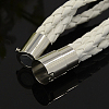 Braided Leather Wrap Bracelets X-BJEW-F020-02P-4