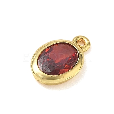 Brass Pave Cubic Zirconia Charms KK-CBA74BF-02G-1