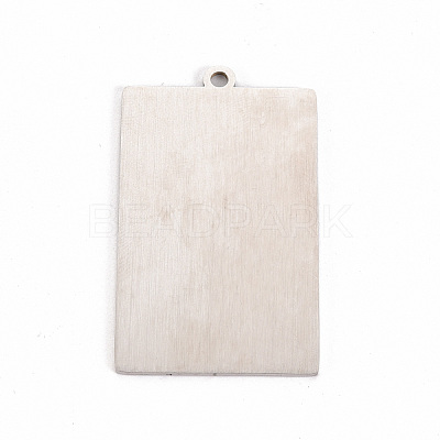 Non-Tarnish 201 Stainless Steel Pendants STAS-S105-LA211-4-1