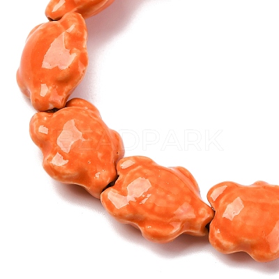 Handmade Porcelain Beads Strands LAMP-G140-02J-1