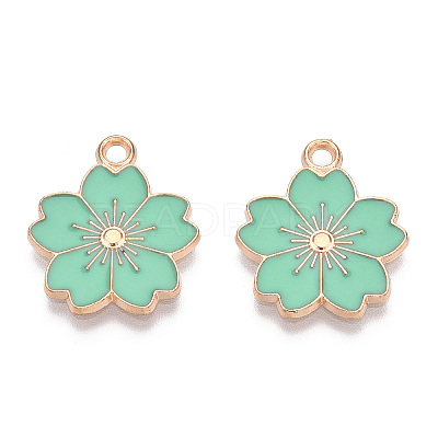 Alloy Enamel Pendants ENAM-S121-115F-1
