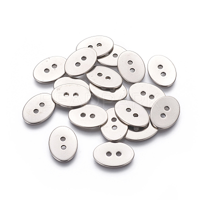 Tarnish Resistant 201 Stainless Steel Buttons STAS-L234-006A-1