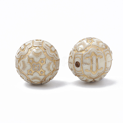 Plating Acrylic Beads PACR-T001-08-1