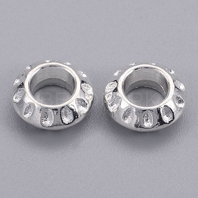 Tibetan Style Alloy European Beads TIBEB-EAA386Y-S-FF-1