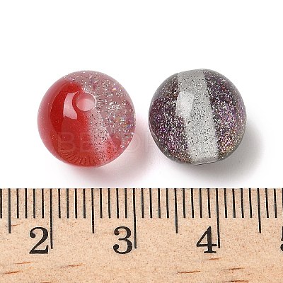Two Tone Resin Beads RESI-Q025-02C-1