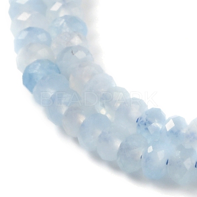 Natural Aquamarine Beads Strands G-E194-12-01-1