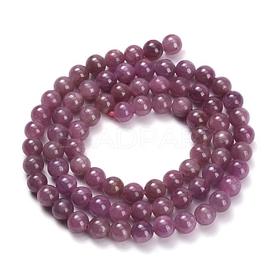 Natural Ruby Beads Strands G-L631-A01-6mm-A-1