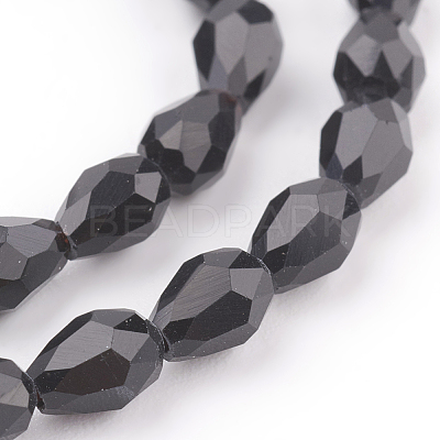 Glass Beads Strands X-GLAA-R024-6x4mm-13-1