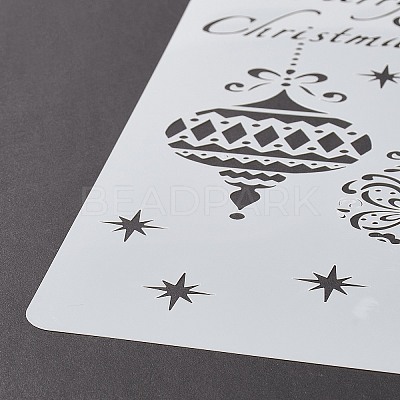 Creative Christmas Plastic Drawing Stencil DIY-L007-11-1