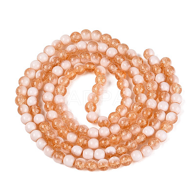 Crackle Glass Beads Strands GLAA-U001-6mm-10-1