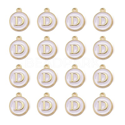 Golden Plated Alloy Charms LS-ENAM-S118-01D-1