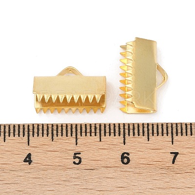304 Stainless Steel Ribbon Crimp Ends STAS-E471-05L-G-1