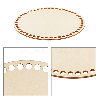 Cedar Wooden Basket Bottoms WOOD-WH0098-58-1