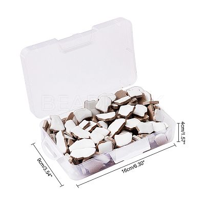 Porcelain Mosaic Tiles AJEW-PH0001-05-WH-1