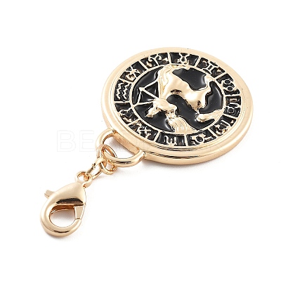 Tarot Alloy Enamel Pendant Decoration LS-HJEW-P021-01B-G-1
