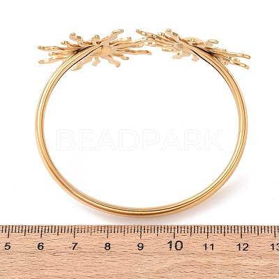 304 Stainless Steel Cuff Bangles for Women LS-BJEW-Z157-01G-04-1