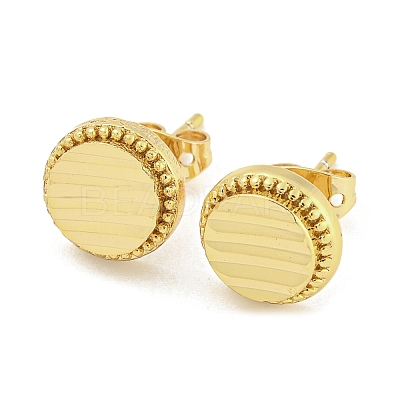 Brass Ear Studs EJEW-P261-06G-1