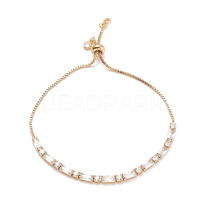 Cubic Zirconia Classic Tennis Bracelets for Girl Women BJEW-F417-06G-RS-1