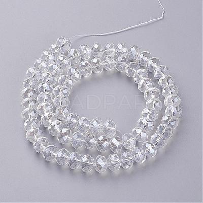 Anti-Tarnish Glass Beads Strands GR12MMY-01L-1