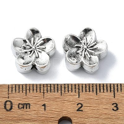 Tibetan Style Alloy Beads TIBEB-F065-01AS-04-1
