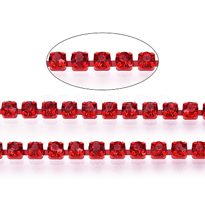 Electrophoresis Brass Rhinestone Strass Chains X1-CHC-Q009-SS6.5-B07-1