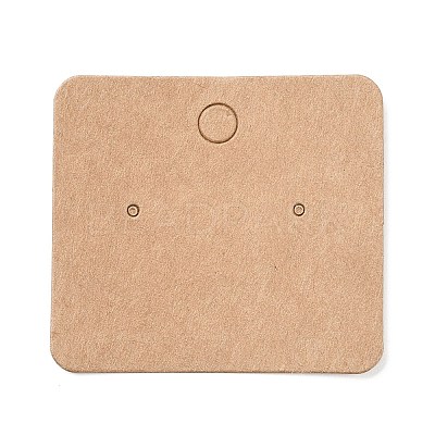 Blank Kraft Paper Earring Display Cards LS-CDIS-G005-05-1