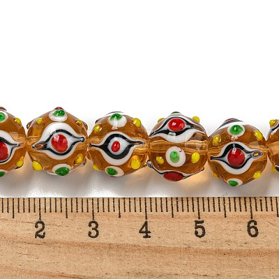 Handmade Lampwork Beads Strands LAMP-N025-05B-1