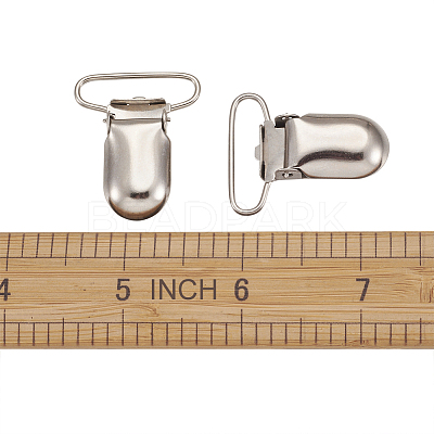 Metal Baby Pacifier Clips AJEW-TA0016-06P-1