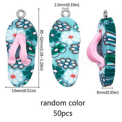 Handmade Polymer Clay Pendants PORC-SC0001-01-1