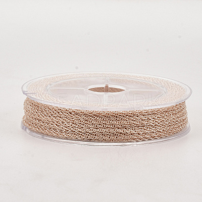 Soldered Brass Coated Iron Rope Chains CH-T002-04RG-1