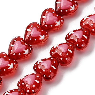 Glass Enamel Beads GLAA-Q125-01C-1