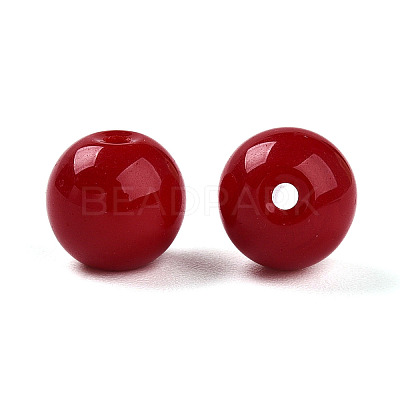 Opaque Solid Color Glass Beads LS-GLAA-N007-8mm-A03-1