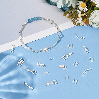 12Pcs 4 Styles Eco-Friendly Brass Watch Band Clasps KK-ME0002-74-1