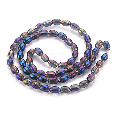 Electroplate Glass Beads Strands X-EGLA-T020-11-1