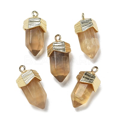 Natural Fluorite Faceted Pendants G-G181-03G-07-1