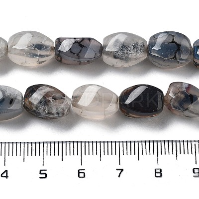 Natural Dragon Veins Agate Beads Strands G-G172-01V-1