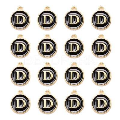 Golden Plated Alloy Charms X-ENAM-S118-02D-1