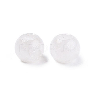 Natural Quartz Crystal European Beads G-T092-10mm-24-1