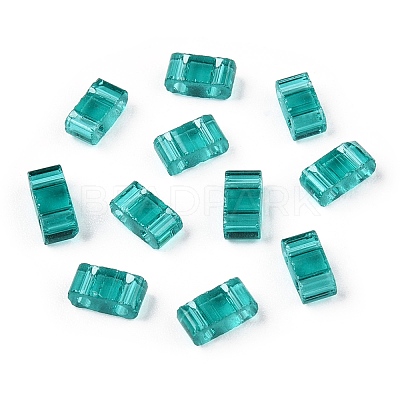 2-Hole Glass Seed Beads SEED-T003-01B-12-1