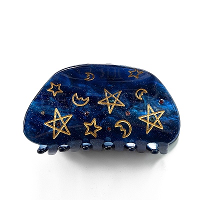Moon Star Acrylic Claw Hair Clips PW-WG10C93-01-1