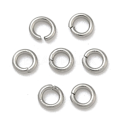 Tarnish Resistant 304 Stainless Steel Open Jump Rings STAS-Q186-02-3x0.6mm-1