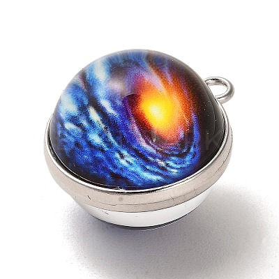 Galaxy Theme Luminous Glass Ball Pendants GLAA-D021-01P-05-1