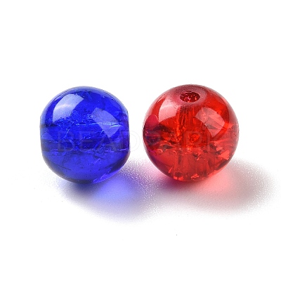 Round Crackle Glass Beads X-CCG-Q001-8mm-M-1