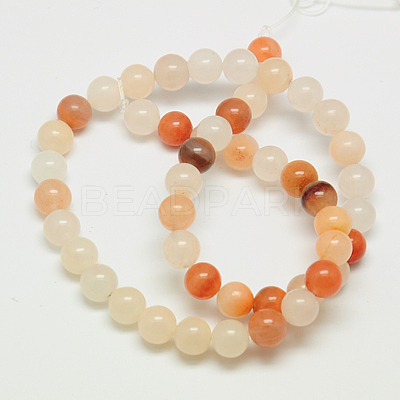 Natural Pink Aventurine Beads Strands X-G-G509-4mm-01-1
